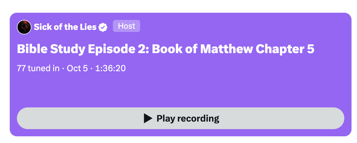 Bible Study Episode 2 X link Image